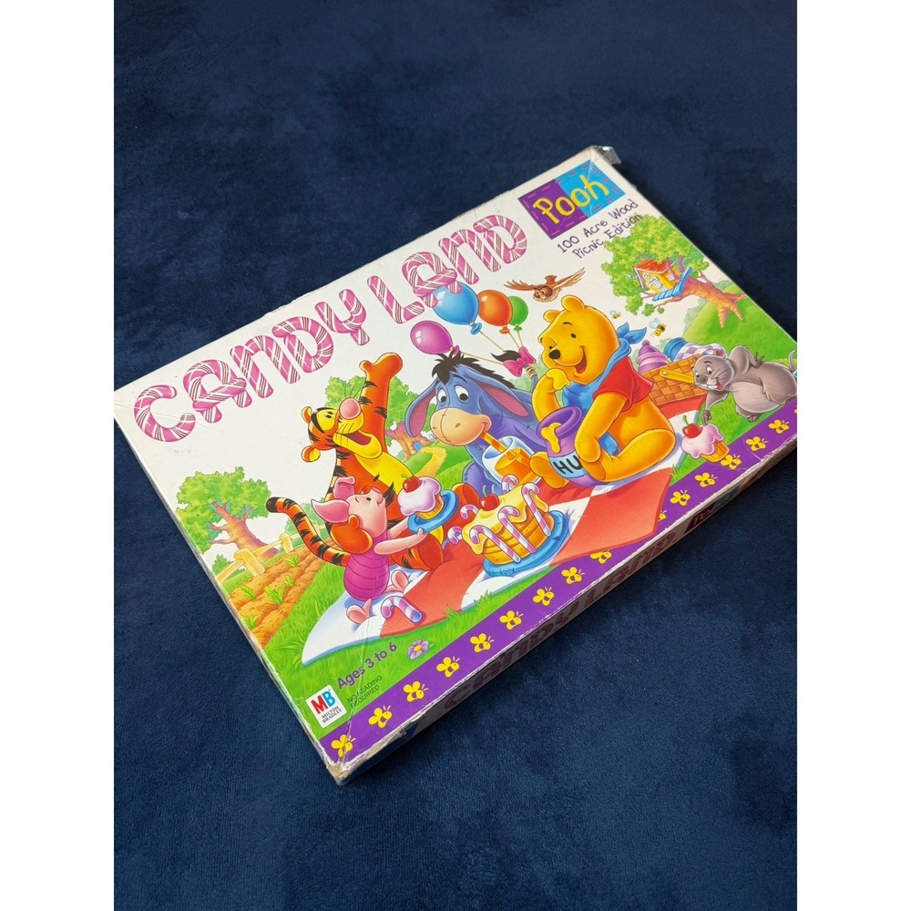 Vtg 1998 Winnie The Pooh Candy Land 100 Acre Wood Picnic Edition Board Game MB